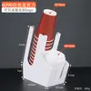 Soporte para Vasos Tienda de Té con Leche Café Suministros Comerciales para Bar Caja de Almacenamiento para Servilletas y Popotes Soporte Desechable para Vasos Dispensador de Vasos