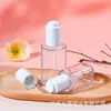 Botella dispensadora cosmética de PETG 60/100ml Botella cuadrada de plástico transparente para líquido tónico y esencia Botella con gotero