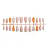 Fornecimento Transfronteiriço de Peças Simples Laranja para Manicure, Peças de Unha Usáveis, Peças de Manicure Atacado, Produtos Acabados Removíveis