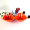 Tazón en forma de corazón de imitación porcelana Vajilla para el Día de San Valentín Tazón de melamina Tazón para ensalada Tazón para dulces Tazón para postre de fruta Hogar Comercial Venta al por mayor