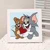 Animación de Dibujos Animados Nueva Pintura de Diamantes Kuromi DIY Juguetes de Pintura de Diamantes Hechos a Mano para Niños con Marco de Fotos Mesa Regalo