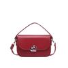 Bolso pequeño cuadrado de estilo extranjero de alta gama 2024 otoño e invierno nuevo moda versátil casual tipo sillín bandolera cruzada para hombro