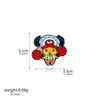 Mercancía de Anime Broches de One Piece: Luffy Sombrero de Paja, Zoro, Ace, Insignias de Barco Pirata