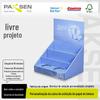 Suporte de Display de Mesa Personalizado para Supermercado, Caixa de Display de Papel para Balcão para Colocar Produtos de Skincare, Frascos Spray, Etc., Exibidor de Papel Vertical