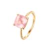 Anel de Citrino Rosa Simples para o Dedo, Dedo Indicador, Anel Ciber Celebrante, Moda Fria Feminina, Anel de Falange Fresco, Personalidade Feminina