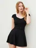 Traje de Baño Enterizo Estilo Falda Nuevo 2025 para Mujer Cubriendo Vientre y Adelgazante Vacaciones en la Playa Aguas Termales Traje de Baño para Mujer [Envío Directo]