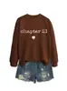 Capítulo 21 Amazon Ebay Sitio Independiente Sudadera Elegante de Moda para Mujer Cuello Redondo Manga Larga Camiseta Interior Exportación