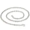 Collar de Cuerda Retorcida para Hombre con Temperamento y de Moda Cadena Retorcida de Plata Collar de Cuerda Retorcida Cadena Lisa Cadena para Clavícula de Hombre y Mujer