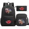Mochila Nova de Verão 2022 Harajuku Anime Estudante Casual Casual Mochila Escolar Grande Capacidade Conjunto de Três Peças