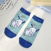 Calcetines de Algodón Peinado Puro Algodón para Mujer de Venta Transfronteriza Calcetines Cortos Lindos de Animales de Dibujos Animados Casuales para Niñas Calcetines Tipo Barco Absorbentes de Sudor Anti-Olor