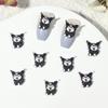 Acessórios de Arte para Unhas Kuromi Transfronteiriços Atacado Fofo Crânio 3D Resina Desenho Animado Acessórios Decorações para Unhas DIY