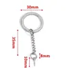 Llavero de Acero Inoxidable, Colgante de Llavero Engrosado y Endurecido, Accesorios para Llaveros DIY Hechos a Mano