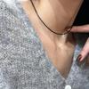 Collar de alta calidad con diseño de estilo ins, gargantilla de oso, collar de cuerda negra, collar apilado, estilo ins, nuevo collar de verano para mujer.