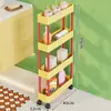 Estante de Almacenamiento para Baño, Carrito Móvil para Baño, Estante de Almacenamiento para Detergente de Lavandería, Estante de Almacenamiento para Baño con Ruedas, Estante de Almacenamiento para el Hogar