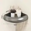 Estante Triangular de Almacenamiento para Baño sin Taladro, Montado en la Pared, para Uso en el Hogar, Estante Organizador de Esquina Multifuncional