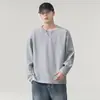 Sudadera Nueva Redonda para Hombre de Primavera y Otoño 2026, Top Holgado Casual Talla Grande, Camiseta de Manga Larga Versátil para Hombre
