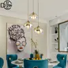 Restaurante Bar Nórdico Quarto Luminária de Cabeceira Moderna Simples Luxo Leve Loja de Roupas Celebridade da Internet Bola de Vidro Bolha Pequeno Lustre