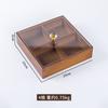 Caixa de Frutas Secas de Bambu Estilo Chinês com Tampa Prato Dividido para Nozes Hotel Casa Casamento Prato para Lanches Doces Caixa de Armazenamento Atacado