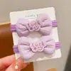 Elástico de Borracha Infantil Kuromi Fofo Alta Elasticidade Sanrio Não Machuca o Cabelo Faixa de Cabeça para Bebê Faixa de Cabelo Corda Colorida