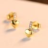 PAG &amp; MAG Pendientes pequeños de plata S925 con diseño de orejas, suaves, bonitos y con temperamento coreano, pendientes femeninos sencillos de fábrica