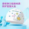 Gorros de Natación para Niños Modelo Nuevo en Stock Orejeras de Dibujos Animados Impermeables Antideslizantes Silicona Suave Gorros de Natación Venta al Por Mayor desde Fabricante