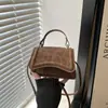 Textura de Estampado de Leopardo, Estilo Fresco y Sencillo, Bolso de Hombro Individual de Moda Casual Nuevo Invierno 2026, Bolso Pequeño Cuadrado Cruzado, Transfronterizo
