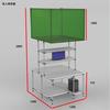 Mesa de Empaque para Comercio Electrónico, Mesa de Empaque Express Hecha a Medida, Escritorio de Empaque, Banco de Trabajo con Tubería Lean para Envío en Almacén, Mesa de Operación de Fábrica