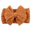 Diadema elástica de nailon jacquard para bebé, accesorio para el cabello con lazo de cáñamo de gran tamaño, estilo europeo y americano, para niños