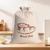 Bolsas de Amazon con cordón para pan, bolsas de algodón con cordón, bolsas reutilizables para almacenar pan, bolsas de algodón al por mayor
