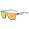 Nuevas gafas de sol deportivas para exteriores transfronterizas para hombre, gafas coloridas para ciclismo y conducción, gafas de montura cuadrada de moda con protección UV