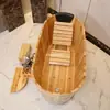 Tina y bañera para uso doméstico, cubo para baño de cuerpo completo, cubo de madera, bañera, madera, salón de belleza de madera, bañera de inmersión para adultos, adulto