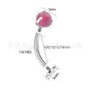 Pendientes de Titanio Jiang Ti F136 Bola Tesoro Australiano Avión Venta Caliente Transfronteriza Cuerpo de Aleación de Titanio G23 Joyería para Perforación Clavo para Ombligo