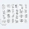 Pegatinas de transferencia line art de Notas del Ladrón de Tumbas, pegatinas decorativas 2D estilo caricatura dibujado a mano con temática de Zhang Qiling y Wu Xie