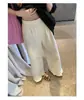 Axb pantalones de encaje para la niebla matutina con cintura elástica adelgazantes estilo coreano sueltos perezosos pantalones casuales