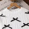 Conjunto de Ropa para Niña 2026 Primavera Nuevo Estilo Europeo y Americano Dulce y Elegante Top de Manga Larga con Lazo y Falda Conjunto de Dos Piezas