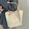 Bolso Tejido Retro de Gama Alta para Mujer, Gran Capacidad, Bolso de Hombro Versátil para el Día a Día, Bolso Tote para Mujer de Estilo Casual Sencillo y Relajado