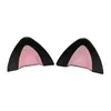 Acessório de cabeça popular transfronteiriço: Decoração de capacete de orelha de gato de silicone, acessório fofo de fone de ouvido de orelha de gato