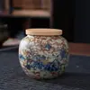 Conjunto de Chá Kung Fu Doméstico Filtro de Cerâmica Bule Único Azul e Branco Bule Vermelho Flint Cor Sob Esmalte Paisagem Pintada à Mão Bule para Preparo de Chá