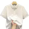 Moda Tallas Grandes Jacquard de Lujo Ligero Casual Camisa POLO Verano Nuevo Transpirable Juventud Corte Delgado Cuello Solapa Manga Corta Camiseta Hombre