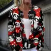 Suéter cárdigan floral europeo y americano de Halloween transfronterizo, estación independiente de Amazon Aliexpress, versátil y con temperamento