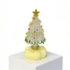 10.5cm Base Giratoria de Cerámica Jingdezhen Adorno de Árbol de Navidad Manualidades de Vidrio Cerámicas Navideñas