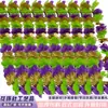 Guirnalda de Tela de Poliéster Más Vendida en el Extranjero con Pétalos Artificiales Dorados, Verdes y Morados Mixtos Estilo Hawaiano Guirnalda para Fiesta