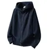 Novedad Otoño e Invierno 2025 Sudadera con Capucha y Cardigan Simple Holgada Cómoda Versátil Casual Tendencia Estilo Hong Kong Disponible