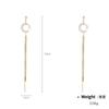 Kenjay Brincos de Moda Europeia e Americana Oferta Especial Moda Clássica Cobre Zircônio Natural Fritilar Metal Brincos Geométricos