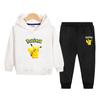 Conjuntos para Meninos e Meninas Primavera e Outono 2024 Estilo Outono Moletom com Capuz Esportivo Infantil Conjunto de Duas Peças para Crianças Pequenas e Médias Roupas de Outono