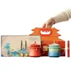 Juego de regalo de tazas de café para pareja estilo chino culturales y creativas de la Ciudad Prohibida, regalo souvenir práctico para clientes extranjeros durante las fiestas, personalizable