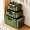 Caja de Almacenamiento de Herramientas Portátil, Gran Capacidad, Caja de Almacenamiento con Contraseña de Compartimentos Múltiples, Caja Organizadora Apilable para Artículos Varios Montada en Coche
