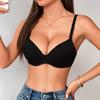 Sutiã de Camiseta Estilo Europeu e Americano Transfronteiriço Lingerie Lisa com Aro Alças Ajustáveis Sutiã Push-Up Sexy da Moda