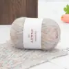 Ovillo de hilo colorido y esponjoso de grosor medio para sombreros, bufandas, suéteres y abrigos hechos a mano DIY kit de material para crochet