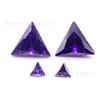 Zircônia cúbica zircão 3a triângulo 07 # roxo médio azul 08 # roxo escuro zircão azul em estoque atacado